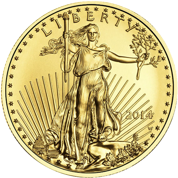 American Gold Eagle coin 1 oz front