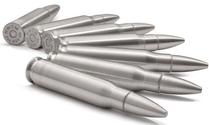2-oz Silver Bullet – .308 Caliber Round Replica